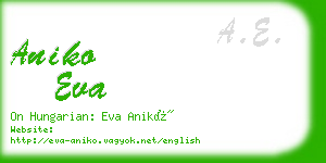 aniko eva business card